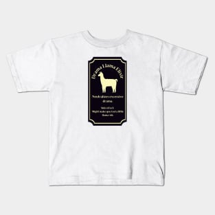 Potion Label: Drama Llama Elixir, Halloween Kids T-Shirt